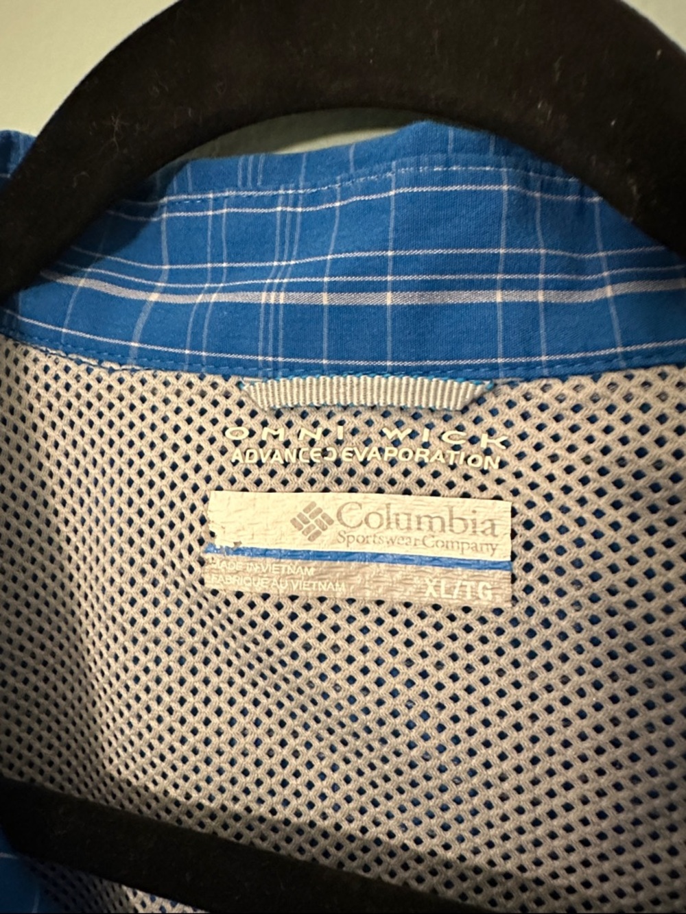Columbia PFG Bahama II Plaid Short-Sleeve Sport Shirt Blue Size XL - Picture 6 of 8